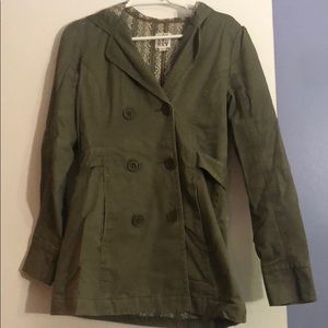 Army green fall jacket